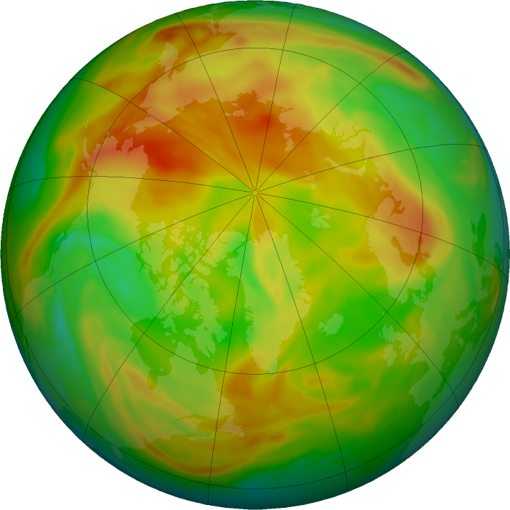 Arctic ozone map for 05 May 2023